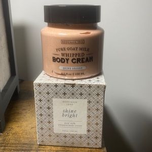 New Beekman 1802 ORGANIC Whipped Body Cream Shine Bright Goat Milk 8 oz